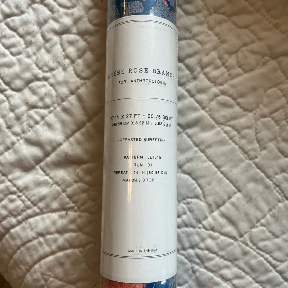 Anthropologie “Morning Glory” Floral Wallpaper by Tracy Reese NWT